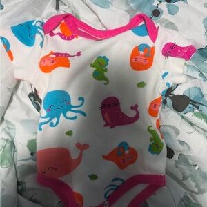 Colorful Sea Creature Kids One Piece